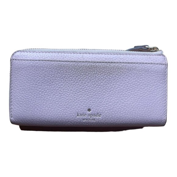 Kate Spade Dusty Pink Leather Bow Wallet - Picture 3 of 9